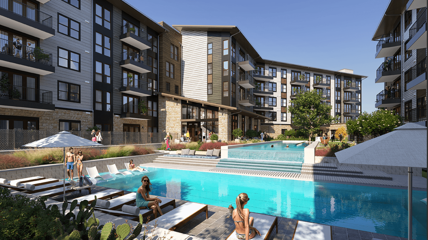 rendering of pool at Jovie Lakeway
